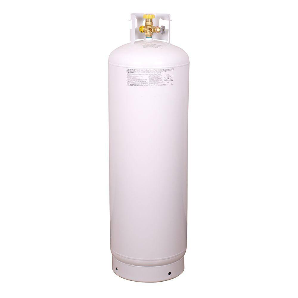 Worthington Pro Grade 100 lb. Empty Steel Cylinder Propane Tank with Multi-Valve