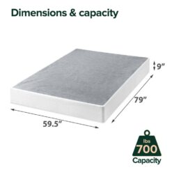 Zinus Metal Queen 9 in. Smart Box Spring with Quick Assembly