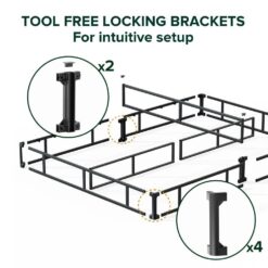 Zinus Metal Queen 9 in. Smart Box Spring with Quick Assembly