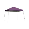 ShelterLogic Sport Series Slant-Leg 12' x 12' Open-Top Pop-Up Canopy, Purple