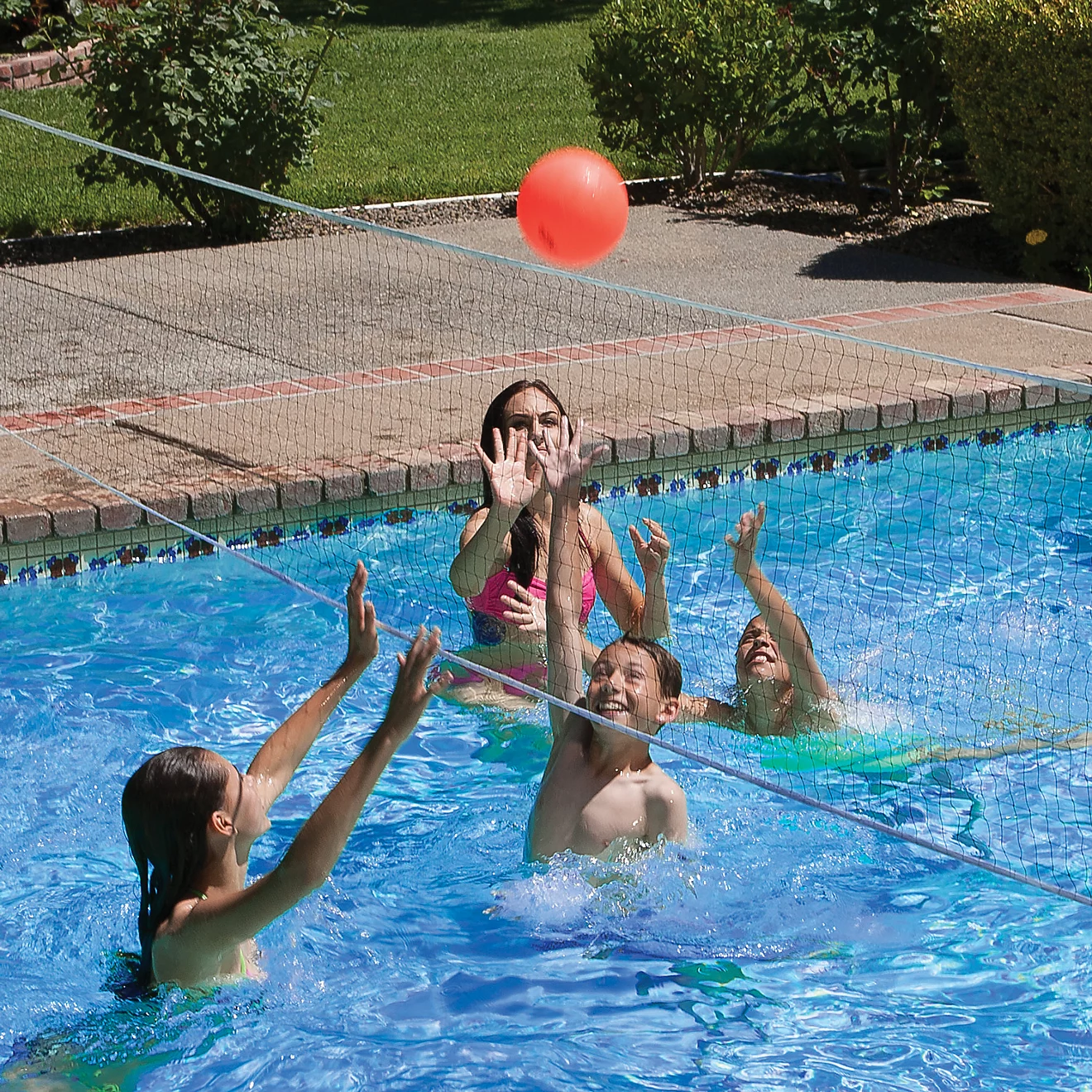 Poolmaster Pro Rebounder Poolside Basketball/Volleyball Game Combo