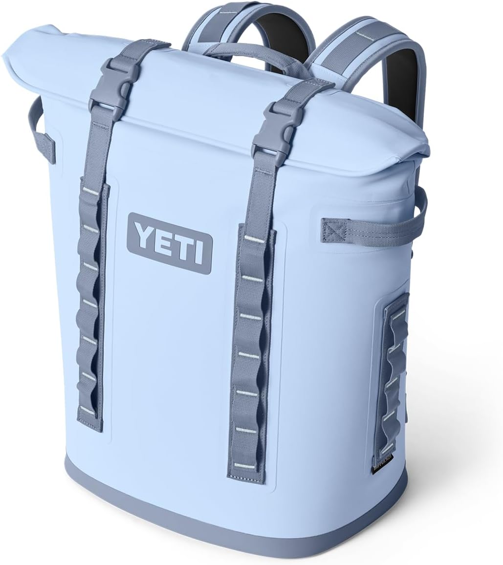 YETI Hopper M20 Series Backpack Soft Sided Coolers with MagShield Access, Big Sky Blue