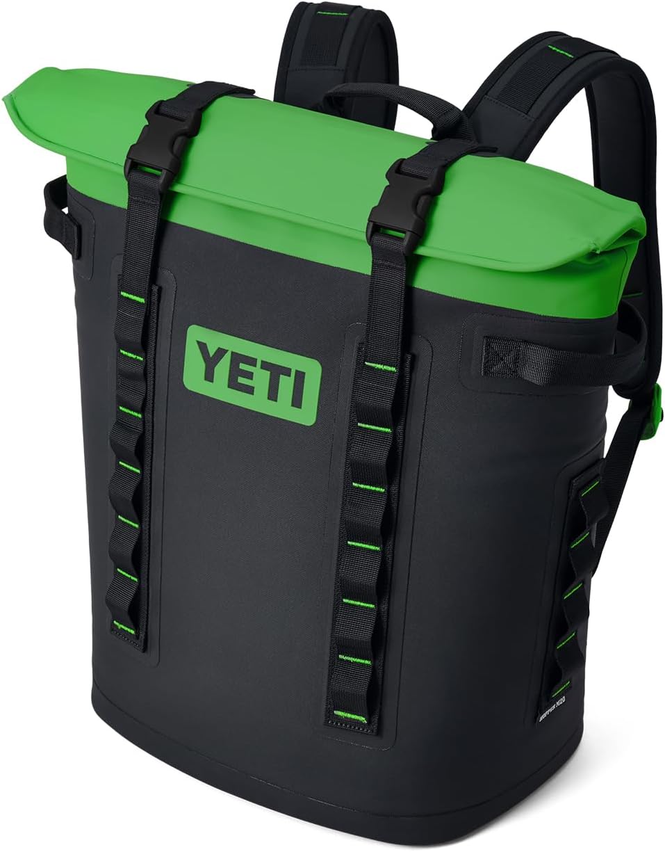 YETI Hopper M20 Series Backpack Soft Sided Coolers with MagShield Access, Canopy Green