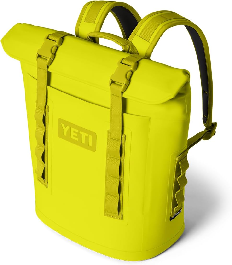 YETI Hopper M20 Series Backpack Soft Sided Coolers with MagShield Access, Firefly Yellow