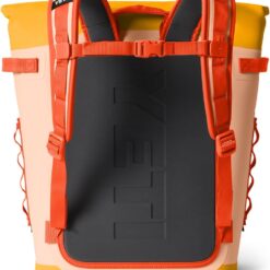 YETI Hopper M20 Series Backpack Soft Sided Coolers with MagShield Access, Peach/Beekeeper