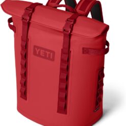 YETI Hopper M20 Series Backpack Soft Sided Coolers with MagShield Access, Rescue Red