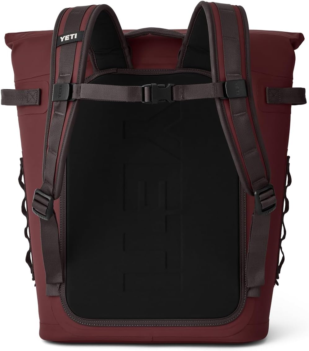 YETI Hopper M20 Series Backpack Soft Sided Coolers with MagShield Access, Wild Vine Red