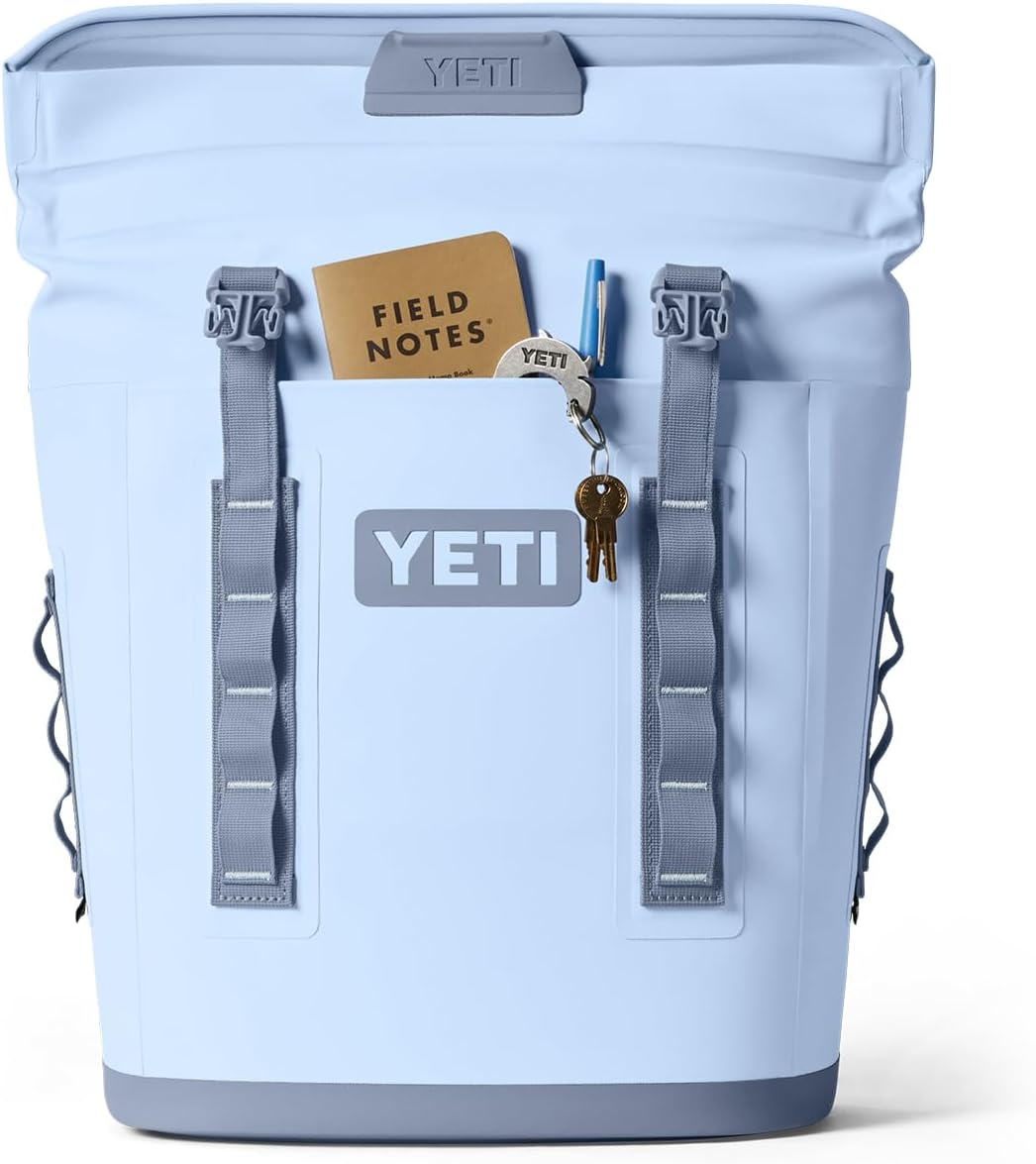 YETI Hopper M12 Series Backpack Soft Sided Coolers with MagShield Access, Big Sky Blue
