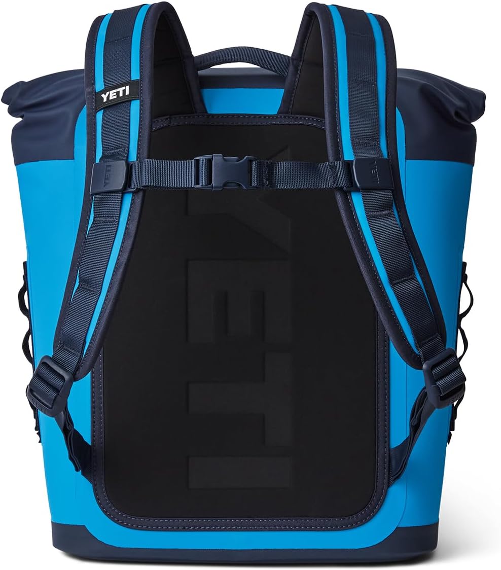 YETI Hopper M12 Series Backpack Soft Sided Coolers with MagShield Access, Big Wave Blue
