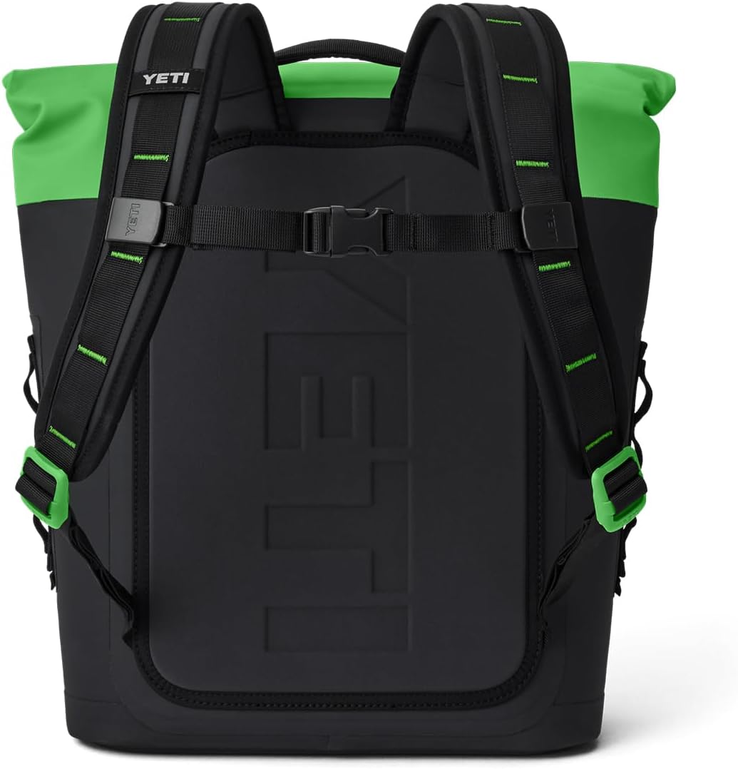 YETI Hopper M12 Series Backpack Soft Sided Coolers with MagShield Access, Canopy Green