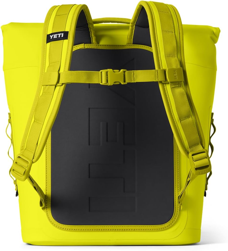 YETI Hopper M12 Series Backpack Soft Sided Coolers with MagShield Access, Firefly Yellow