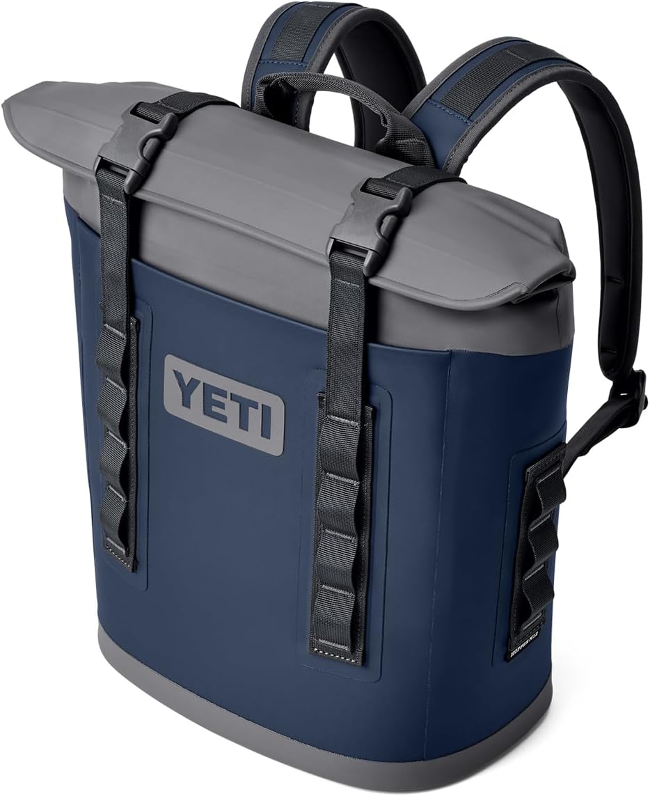 YETI Hopper M12 Series Backpack Soft Sided Coolers with MagShield Access, Navy