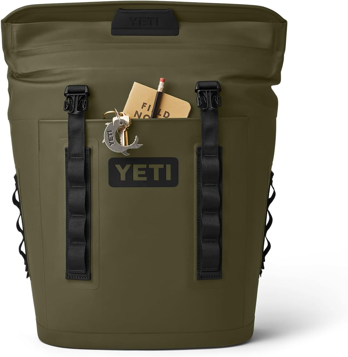 YETI Hopper M12 Series Backpack Soft Sided Coolers with MagShield Access, Olive