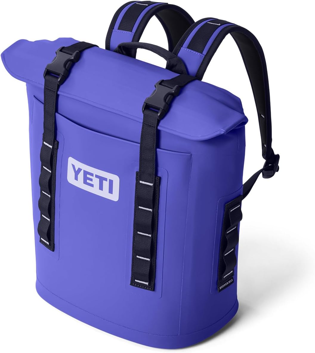 YETI Hopper M12 Series Backpack Soft Sided Coolers with MagShield Access, Ultramarine Violet