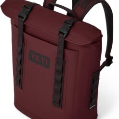 YETI Hopper M12 Series Backpack Soft Sided Coolers with MagShield Access, Wild Vine Red