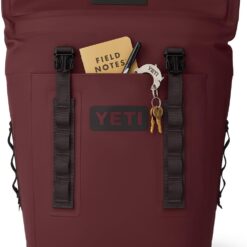 YETI Hopper M12 Series Backpack Soft Sided Coolers with MagShield Access, Wild Vine Red