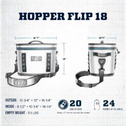 YETI Hopper Flip 18 Portable Soft Cooler, Charcoal