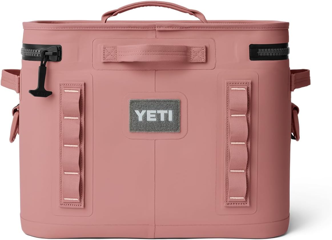 YETI Hopper Flip 18 Portable Soft Cooler, Sandstone Pink