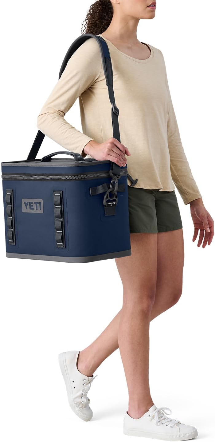 YETI Hopper Flip 18 Portable Soft Cooler, Sandstone Pink