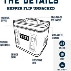 YETI Hopper Flip 18 Portable Soft Cooler, Ultramarine Violet