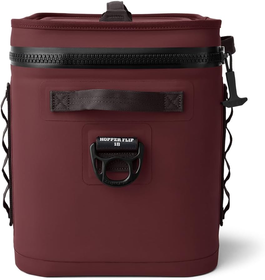 YETI Hopper Flip 18 Portable Soft Cooler, Wild Vine Red