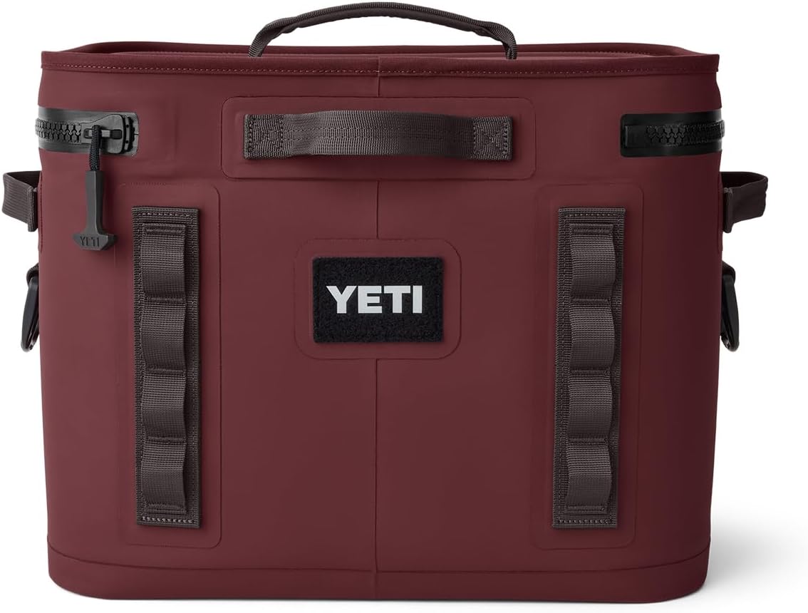 YETI Hopper Flip 18 Portable Soft Cooler, Wild Vine Red