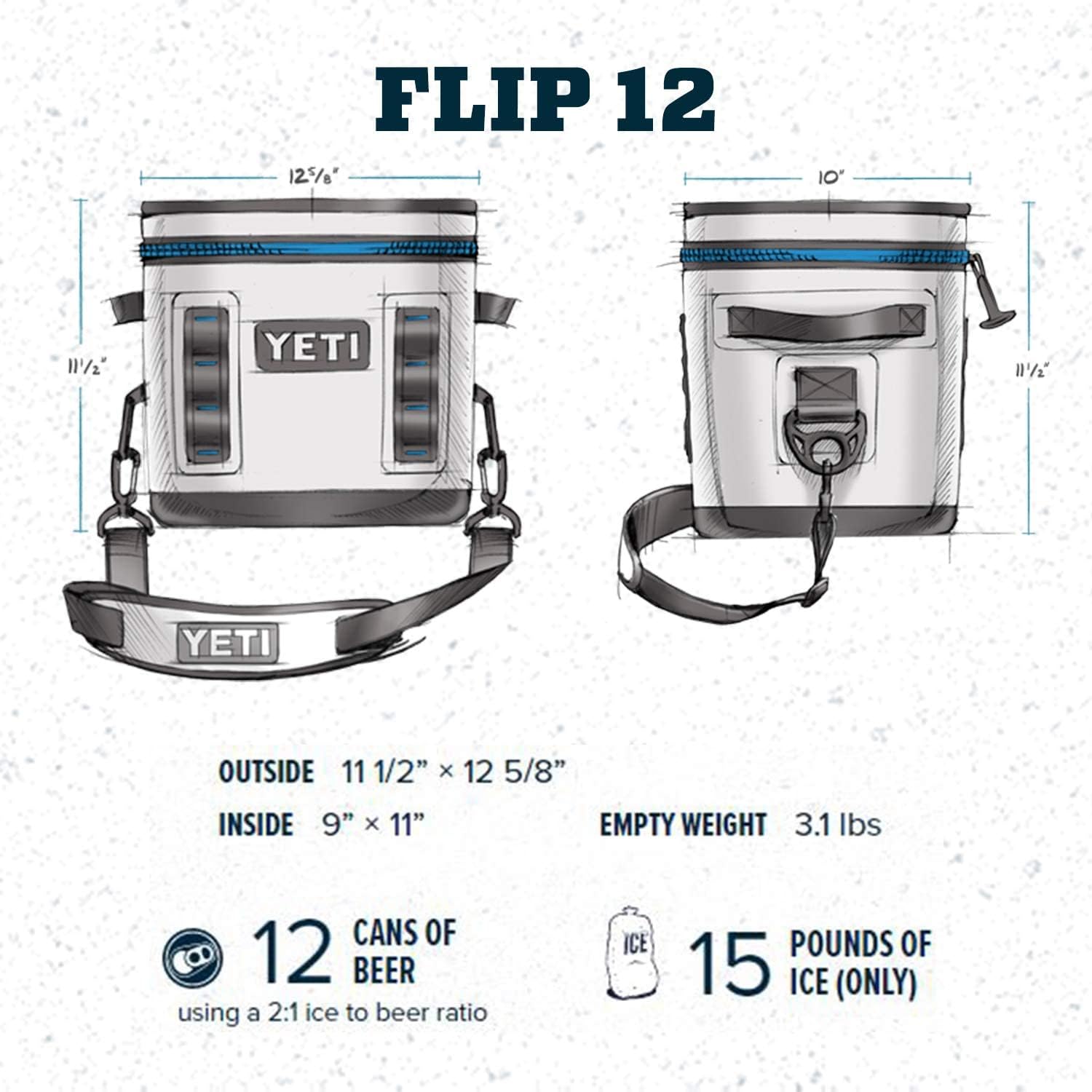 YETI Hopper Flip 12 Soft Cooler, Navy