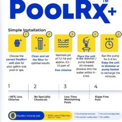 PoolRX+ Pool Unit 7.5k-20k gallons (4-Pack), Blue, (331003)