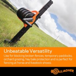 Gallagher Smart Fence 2 | Portable Fence for Containing Animals, Temporary Field Fencing, Quick and Easy Install, Safe and Versatile