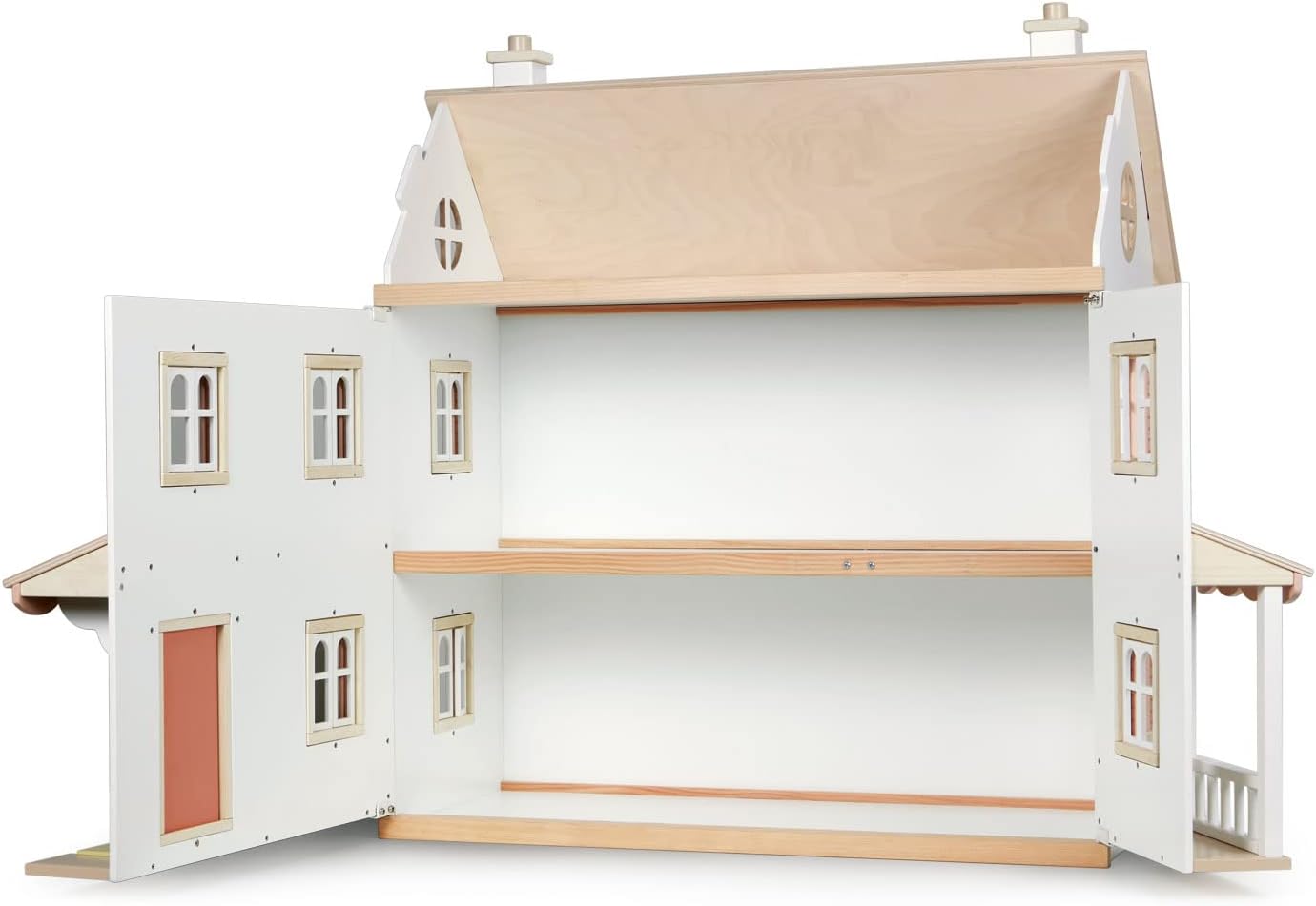 Tender Leaf Toys - Humming Bird House - 3 Story Large Wooden Colonial Style Doll House