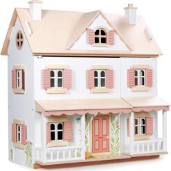 Tender Leaf Toys - Humming Bird House - 3 Story Large Wooden Colonial Style Doll House