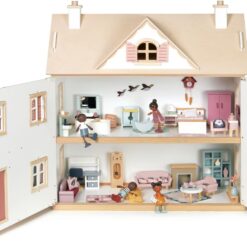 Tender Leaf Toys - Humming Bird House - 3 Story Large Wooden Colonial Style Doll House