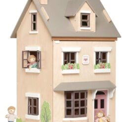 Tender Leaf Toys - Foxtail Villa - Furnished 27.95” Tall Town Style Pretend Play Doll House