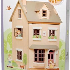 Tender Leaf Toys - Foxtail Villa - Furnished 27.95” Tall Town Style Pretend Play Doll House