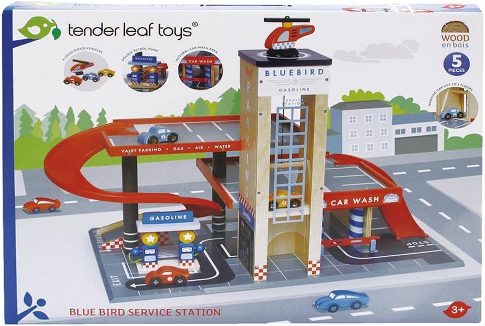 Tender Leaf Toys - Blue Bird Service Station