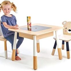 Tender Leaf Toys - Forest Table and Chairs Collections - Adorable Kids Size Art Play Game Table and Chairs