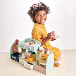 Tender Leaf Toys - Bird's Nest Café - 40 Pcs One-Stop Pretend Play Coffee Shop