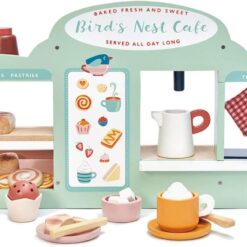 Tender Leaf Toys - Bird's Nest Café - 40 Pcs One-Stop Pretend Play Coffee Shop