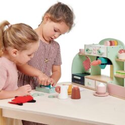 Tender Leaf Toys - Bird's Nest Café - 40 Pcs One-Stop Pretend Play Coffee Shop