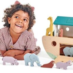 Tender Leaf Toys Noah’s Wooden Ark – Animal Shape Sorter