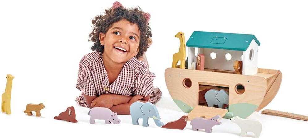 Tender Leaf Toys Noah’s Wooden Ark – Animal Shape Sorter
