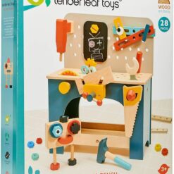 Tender Leaf Toys - Tabletop Tool Bench - Construction Building Play Set for Kids