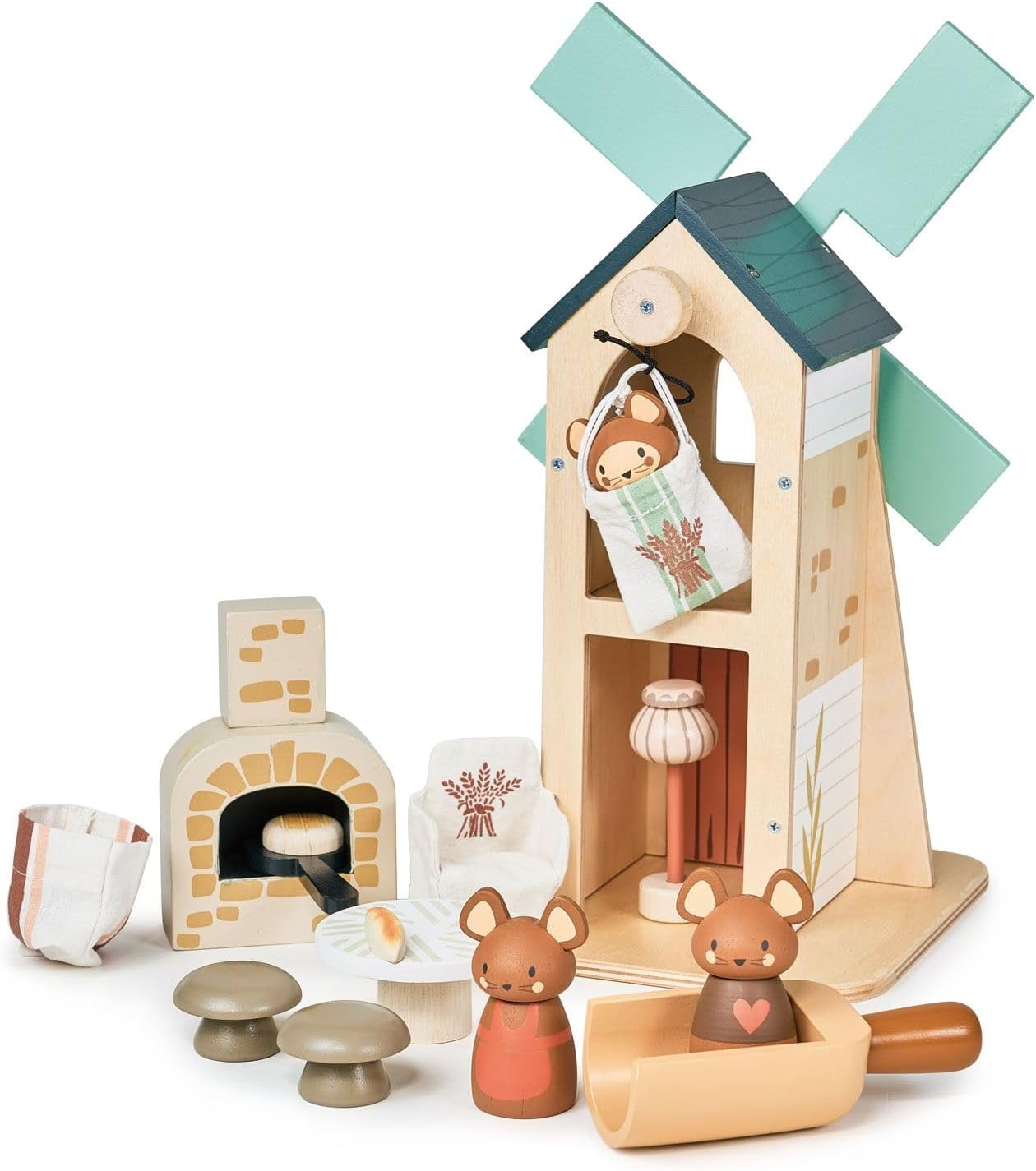 Tender Leaf Toys - Penny Windmill - Adorable Wooden Rotating Windmill