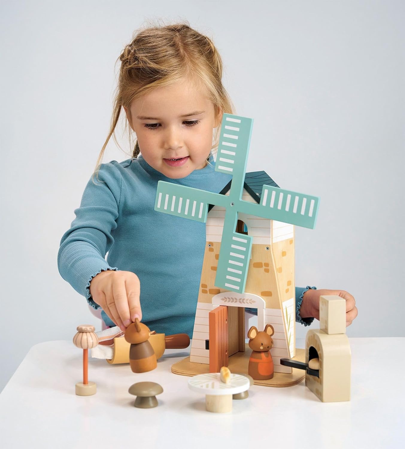 Tender Leaf Toys - Penny Windmill - Adorable Wooden Rotating Windmill