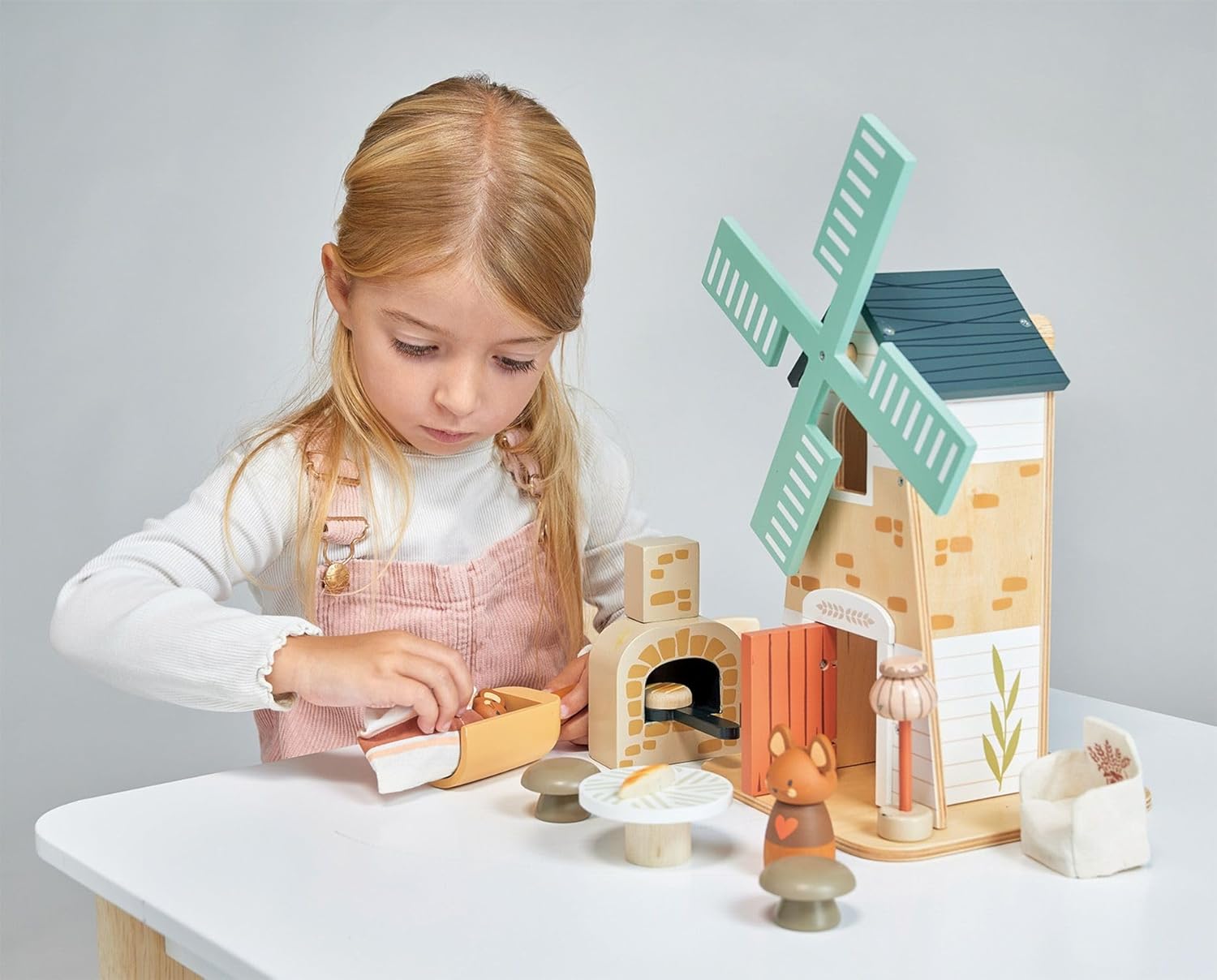 Tender Leaf Toys - Penny Windmill - Adorable Wooden Rotating Windmill