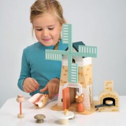 Tender Leaf Toys - Penny Windmill - Adorable Wooden Rotating Windmill