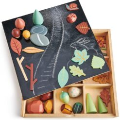 Tender Leaf Toys My Forest Floor - Wooden Open-Ended Tinker Tray Creative Play Box