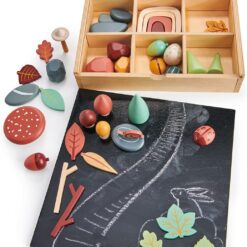 Tender Leaf Toys My Forest Floor - Wooden Open-Ended Tinker Tray Creative Play Box