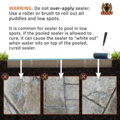 Paver Sealer - 8600 Wet Look (Medium Gloss) - 5 Gallon Covers up to 875-1250 sq ft (2 Coats)| Concrete Sealer Outdoor