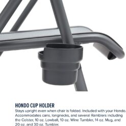 YETI Hondo Base Camp Folding Chair, Charcoal